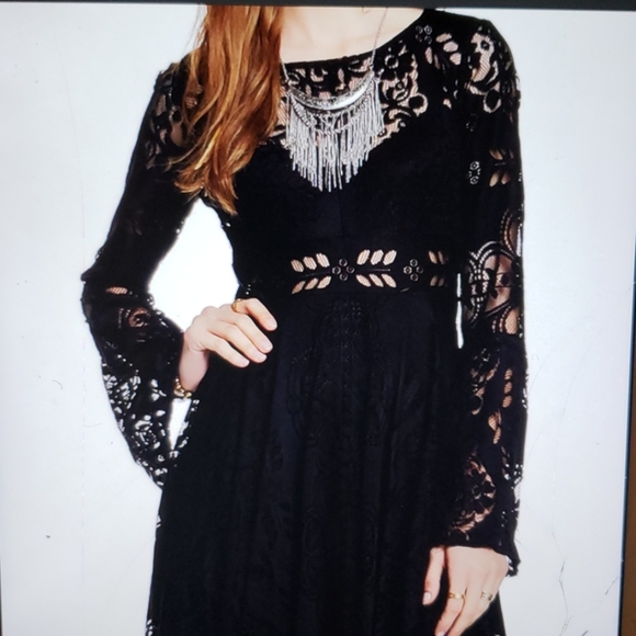 Free People  Lovers Folk Song Dress - Picture 3 of 8